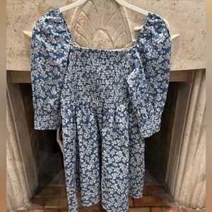 o.p.t Floral Women’s Blue Dress